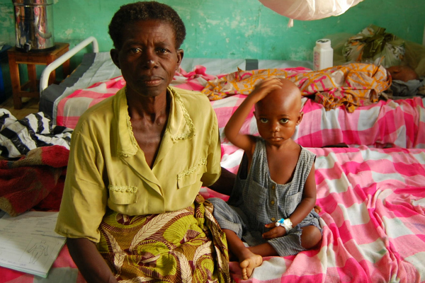 Malaria sufferers in Democratic Republic of Congo